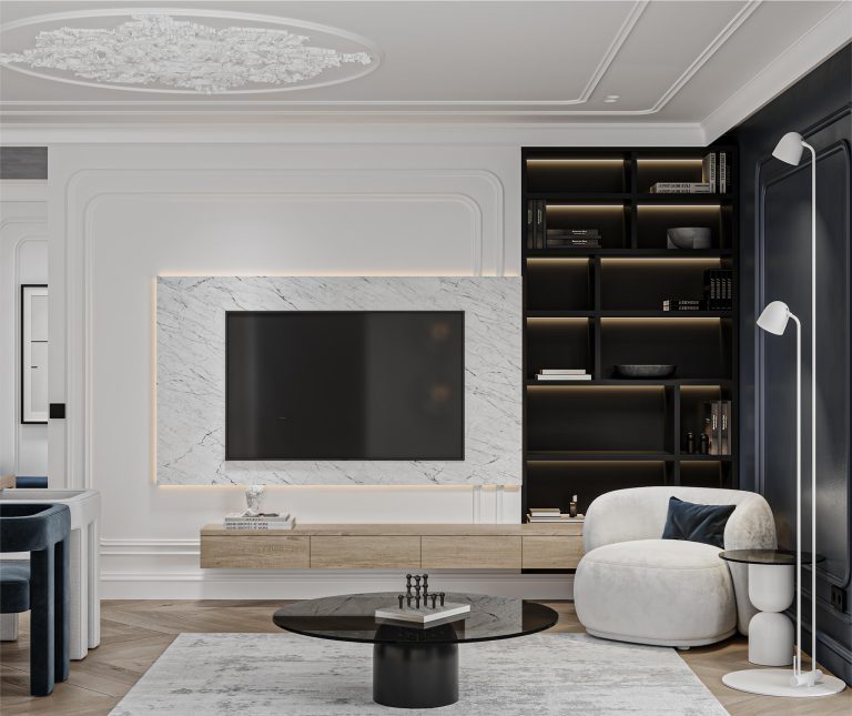 Apartament stilul neoclasic