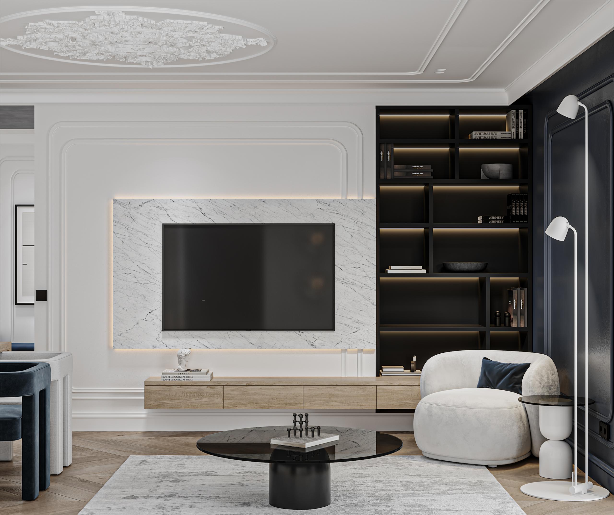 Apartament stilul neoclasic